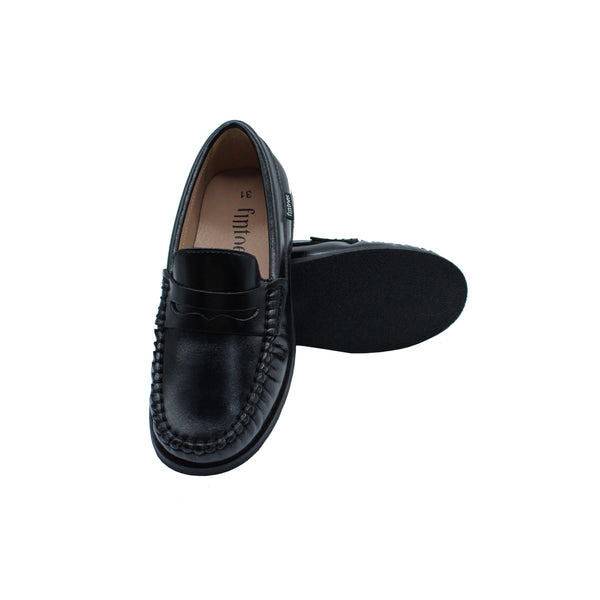 Black Waxed Leather