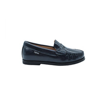 Navy Waxed Leather