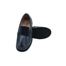 Navy Waxed Leather
