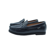 Navy Waxed Leather