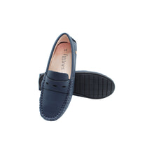 Navy  Leather